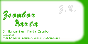 zsombor marta business card